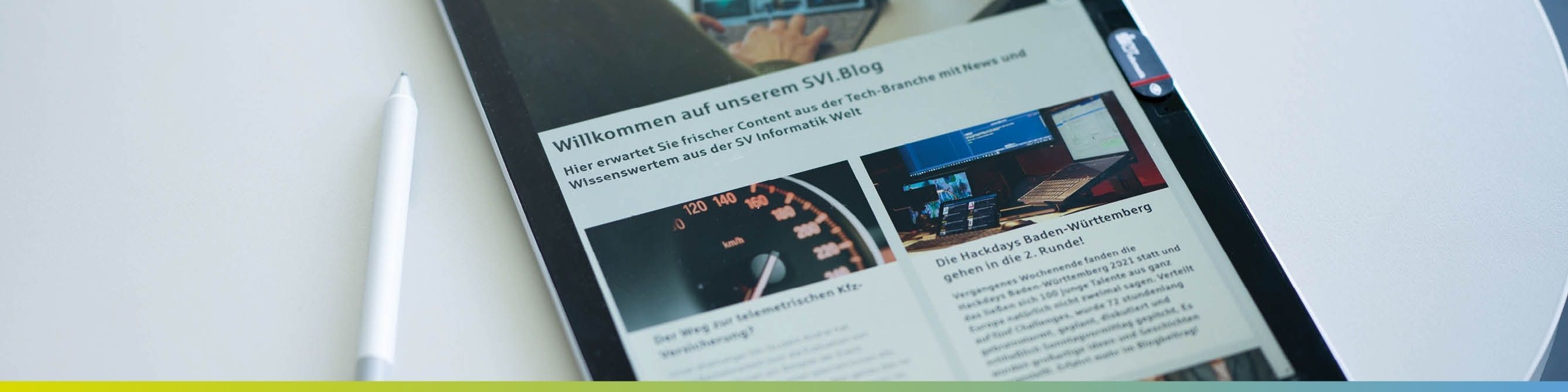 Mobiles Endgerät auf dem die Seite des SVI.Blogs geöffnet ist